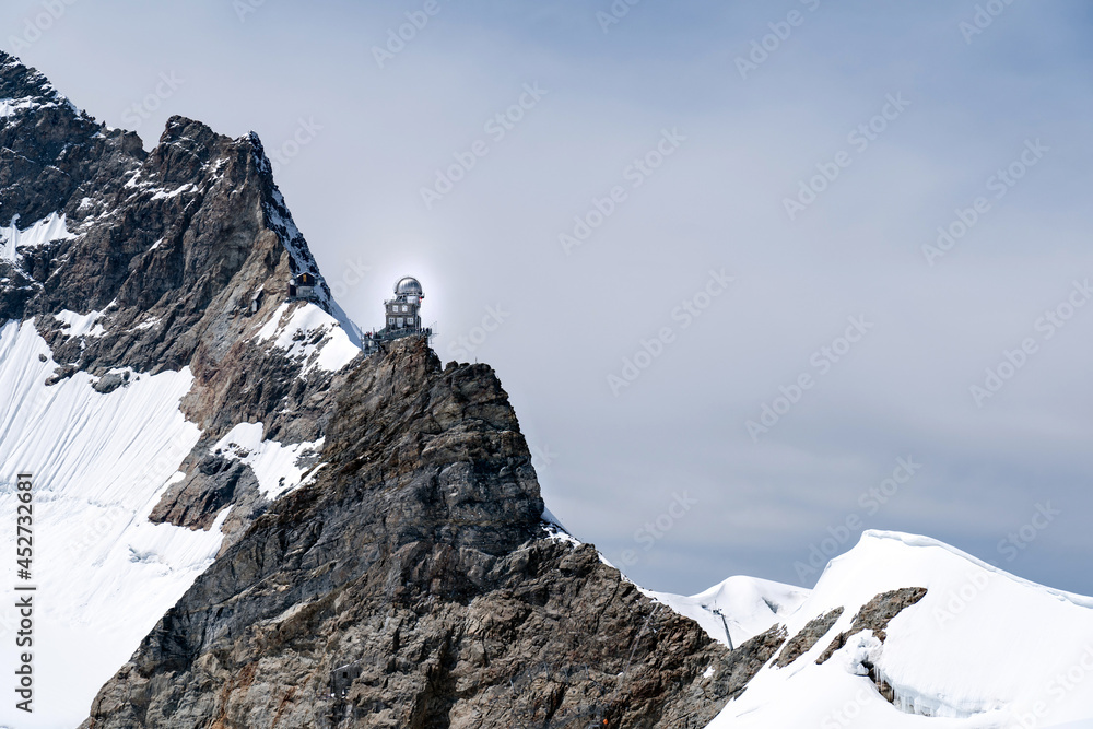 天文台，少女峰，欧洲之巅，全景，伯格少女峰，Gletscher，Gipfel，Schnee，bern