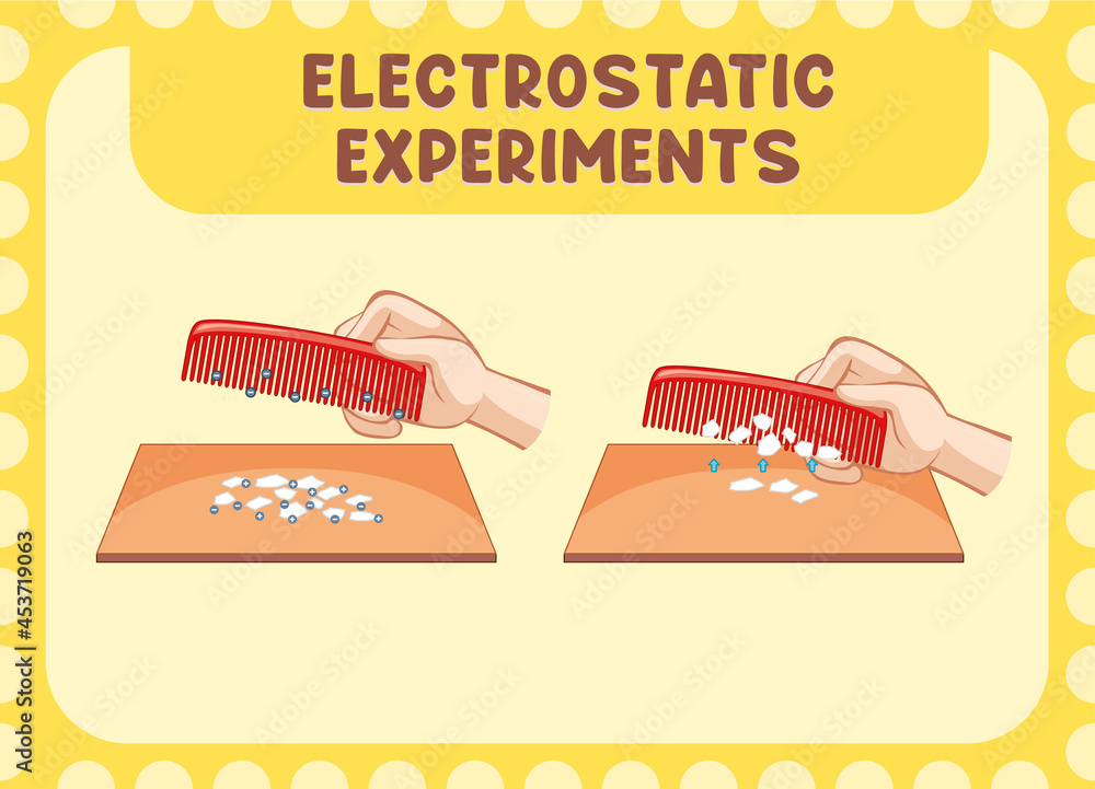梳子和纸的静电实验