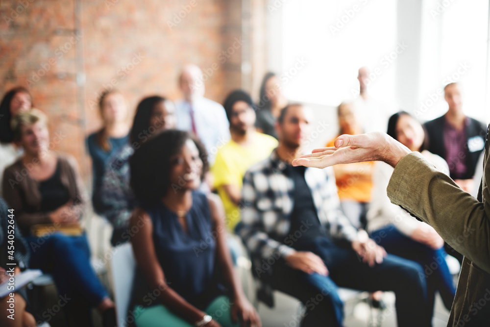 Presentation with an audience