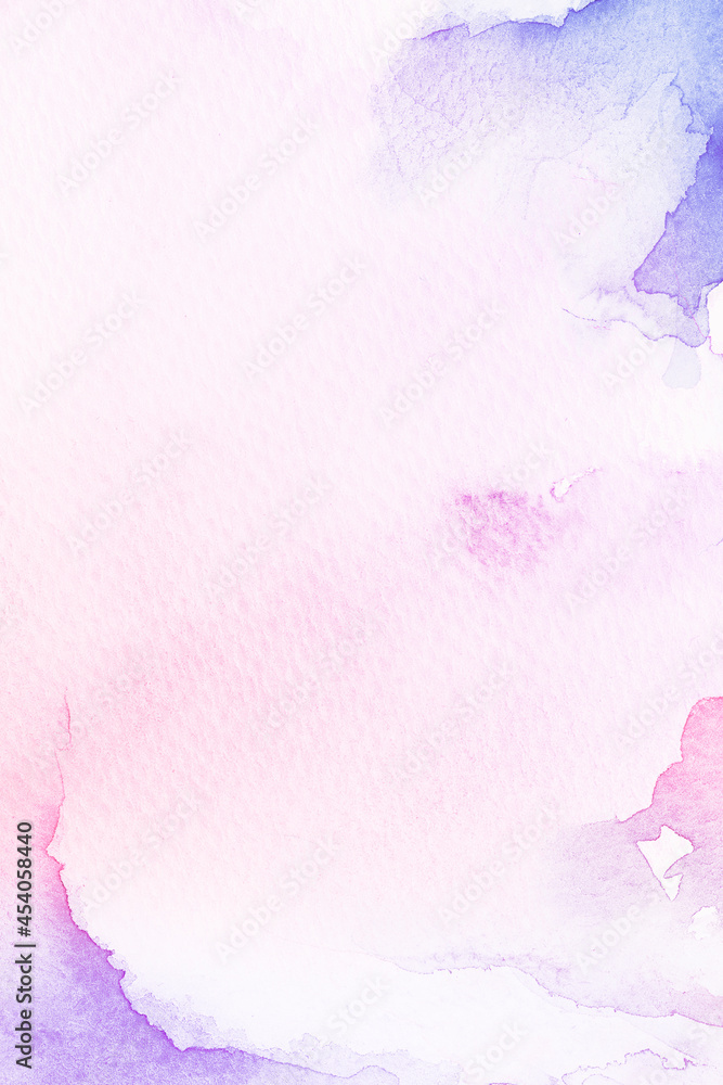 Purple and pink watercolor style background illustration