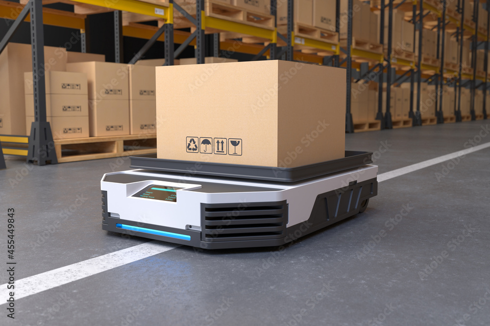 Autonomous Robot transportation in warehouses, Warehouse automation concept