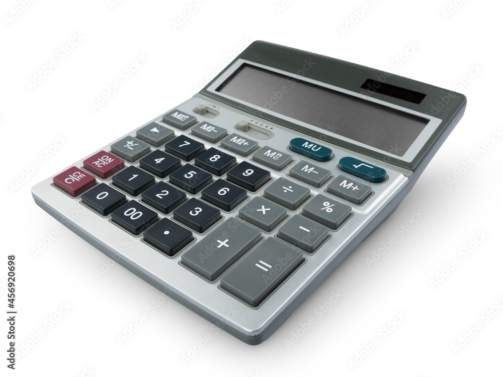 Finance Plastic mathematical calculator with button