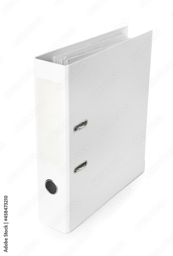 Office folder on white background