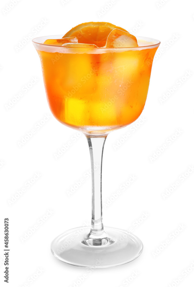 白底Aperol雪碧鸡尾酒