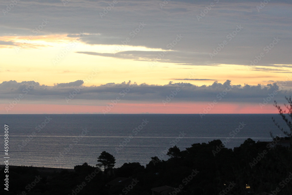 levé de soleil en Corse et couché de soleil