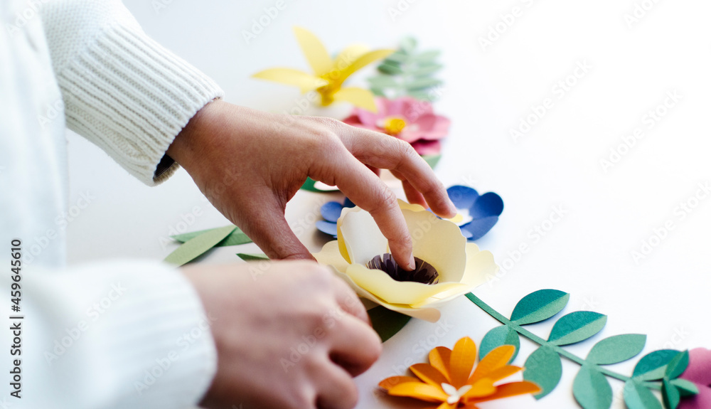 Flower paper craft handmade collection