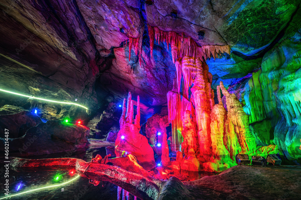 Underground caves in Xintai City, China