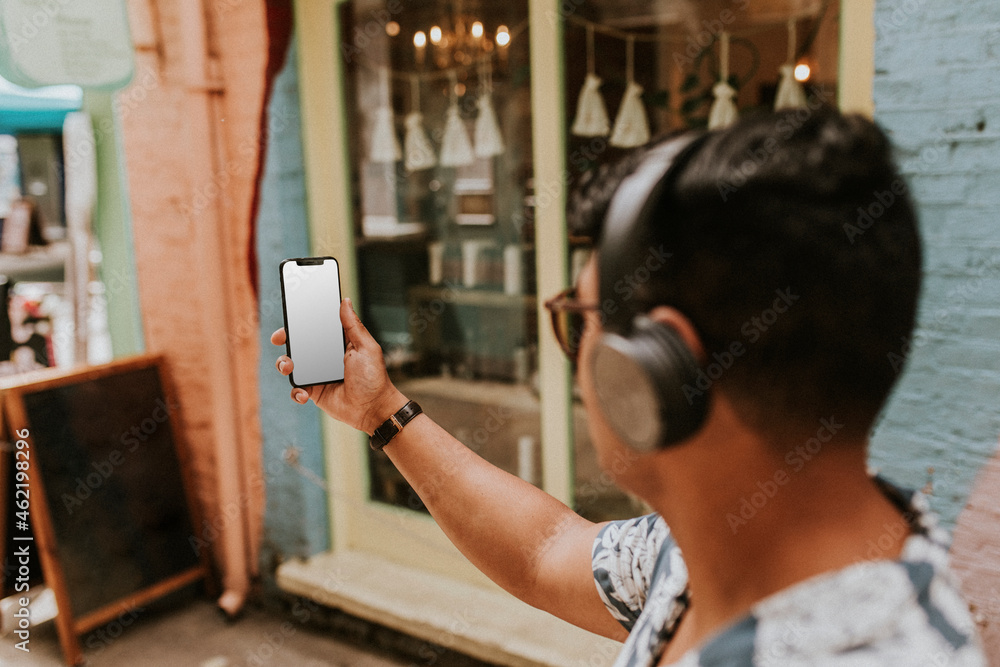 Man on a video call