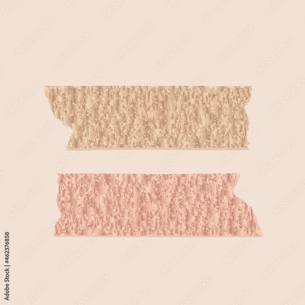 Earth tone masking tapes vector