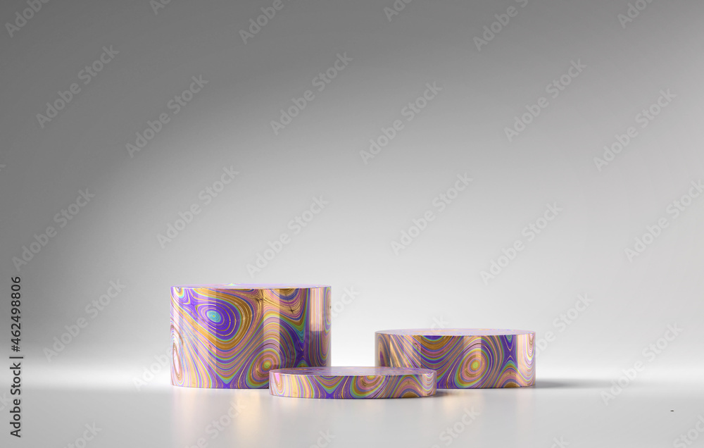 3D rendering abstract platform podium product presentation backdrop