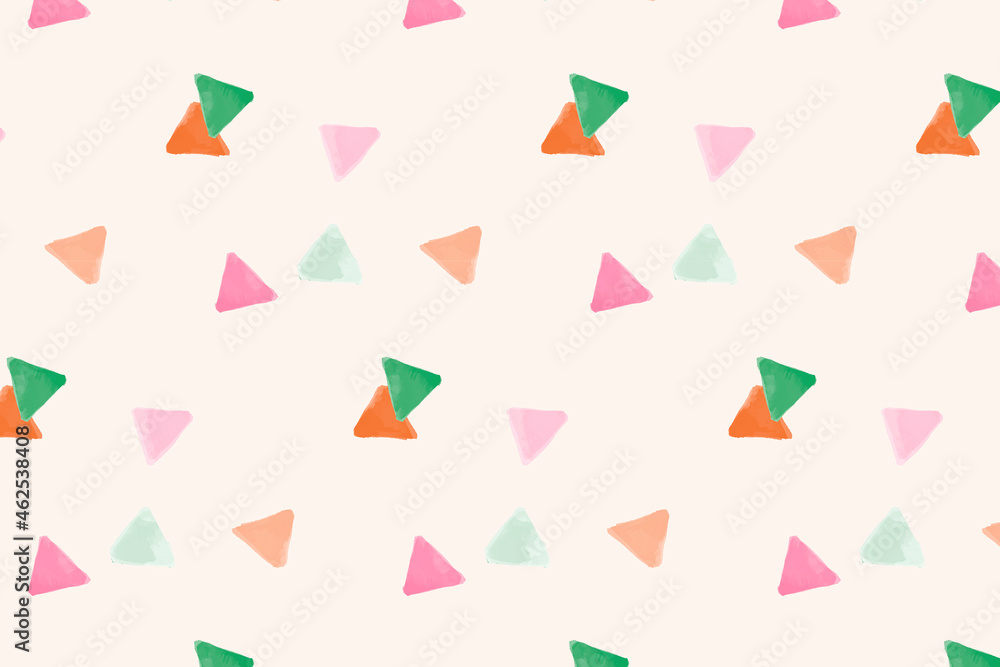 Colorful geometric seamless pattern background design vector