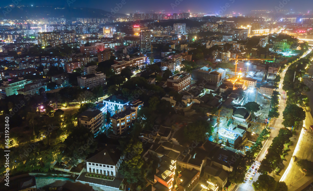 中国福建省福州市城市夜景