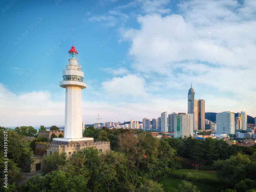 烟台市建筑景观航拍