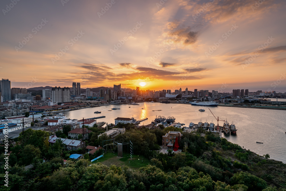 烟台市建筑景观航拍