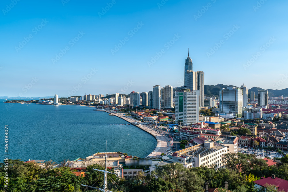 烟台市建筑景观航拍