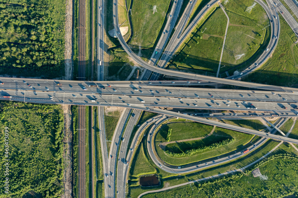 Intersection crossroad road junction