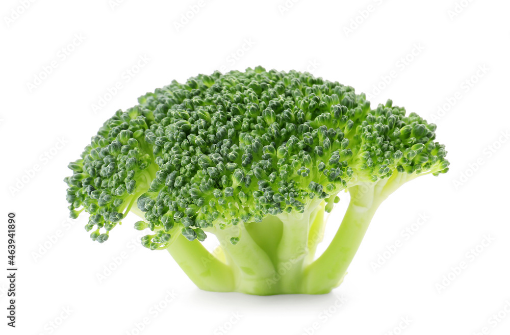 Tasty broccoli cabbage on white background