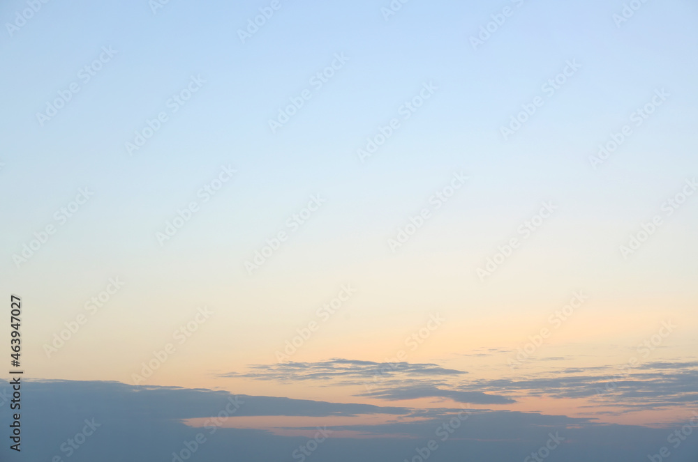 View of beautiful sky with clouds at sunrise