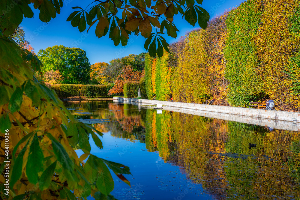 Autumn in the Oliwa Park of Gdansk, Poland