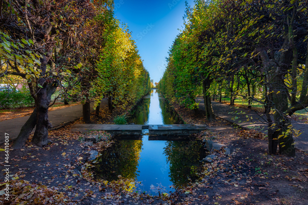 Autumn in the Oliwa Park of Gdansk, Poland