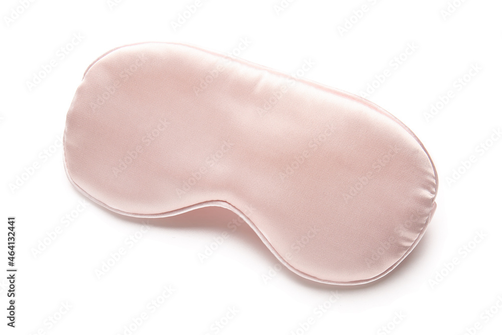 Stylish sleep mask on white background