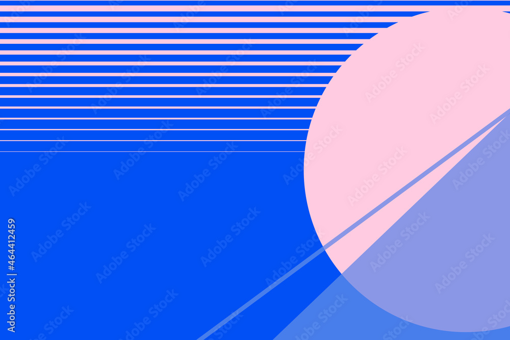 Moon scenery background vector in pink and blue