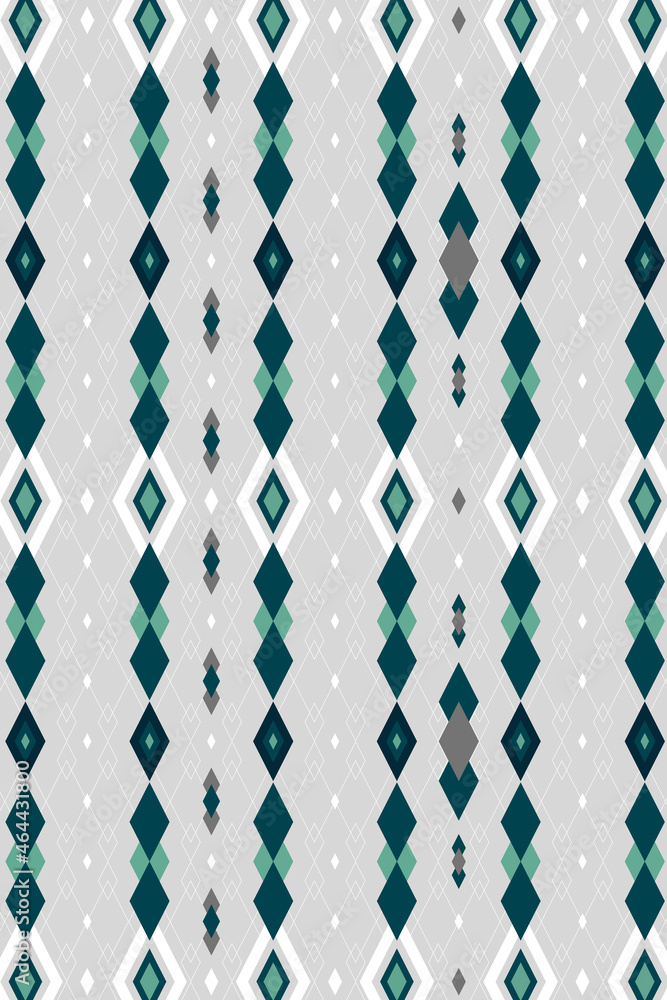 Light gray and blue seamless geometric patterned background vector