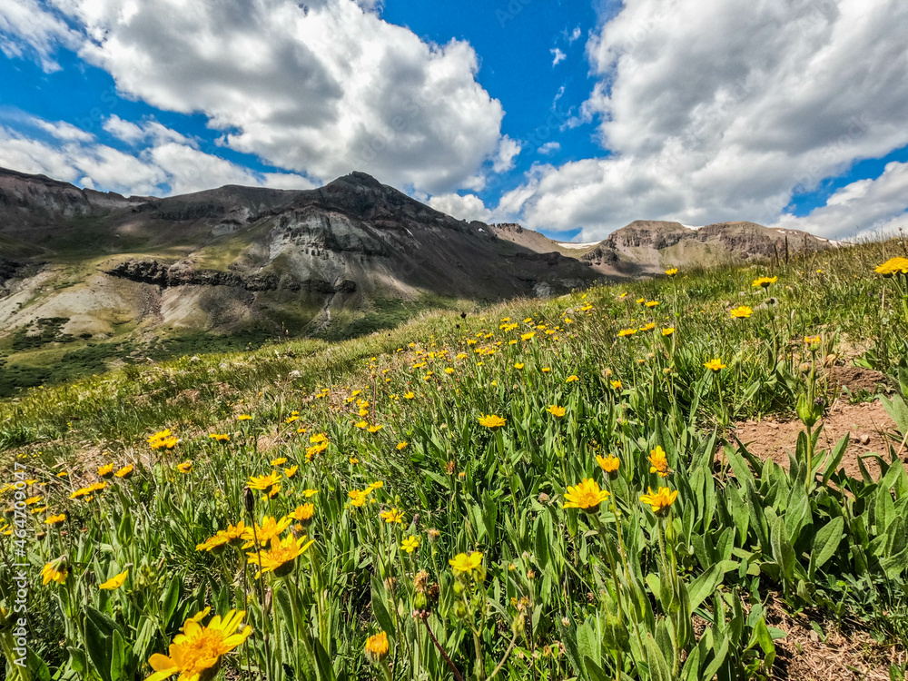 Beautiful sceneries along the San Juan Mountains on the 485 mile Colorado Trail, Colorado