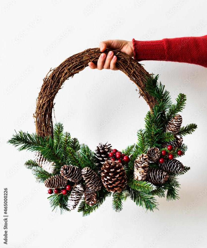 Christmas wreath with design space