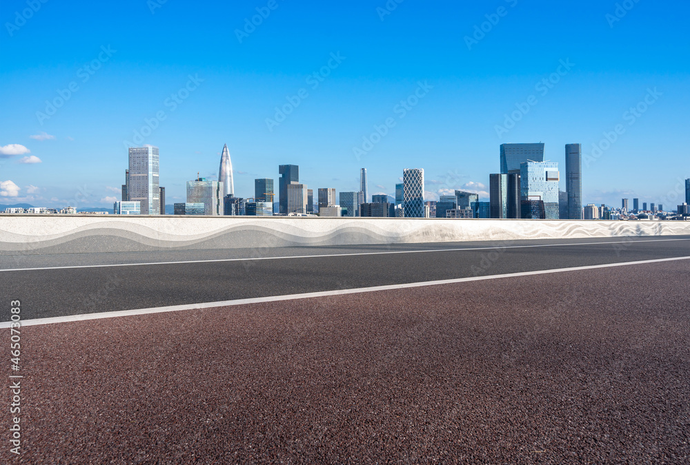 road in city park