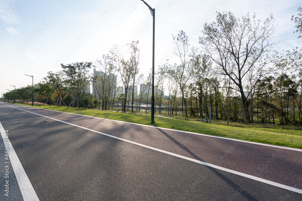 road in city park