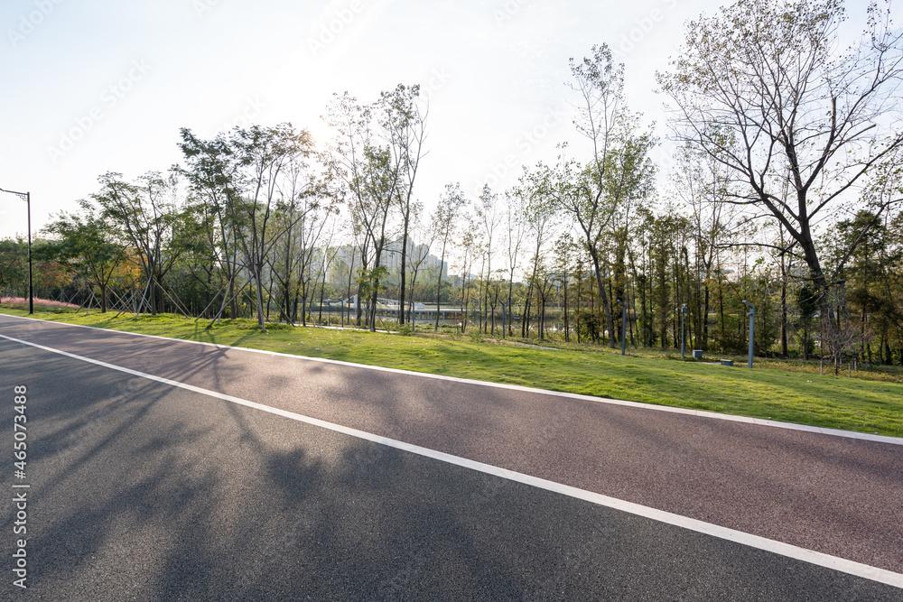 road in city park