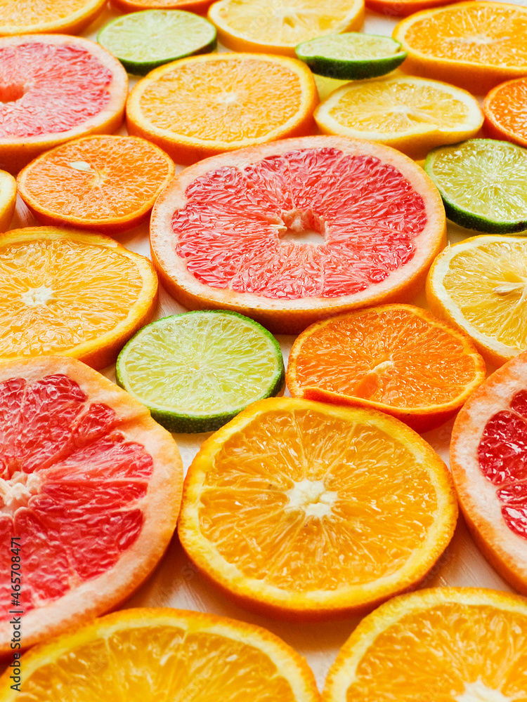 Fresh citrus fruits