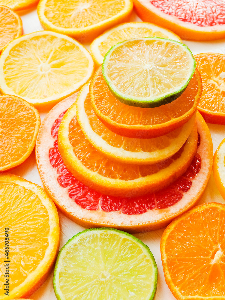 Fresh citrus fruits