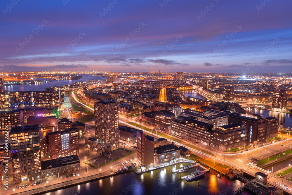 Rotterdam, Netherlands Skyline