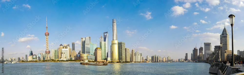 Shanghai panorama city view