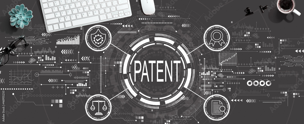 Patent concept with a computer keyboard and a mouse