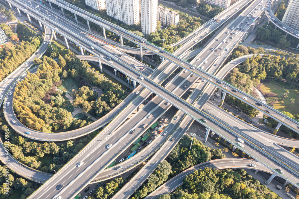 公路鸟瞰图