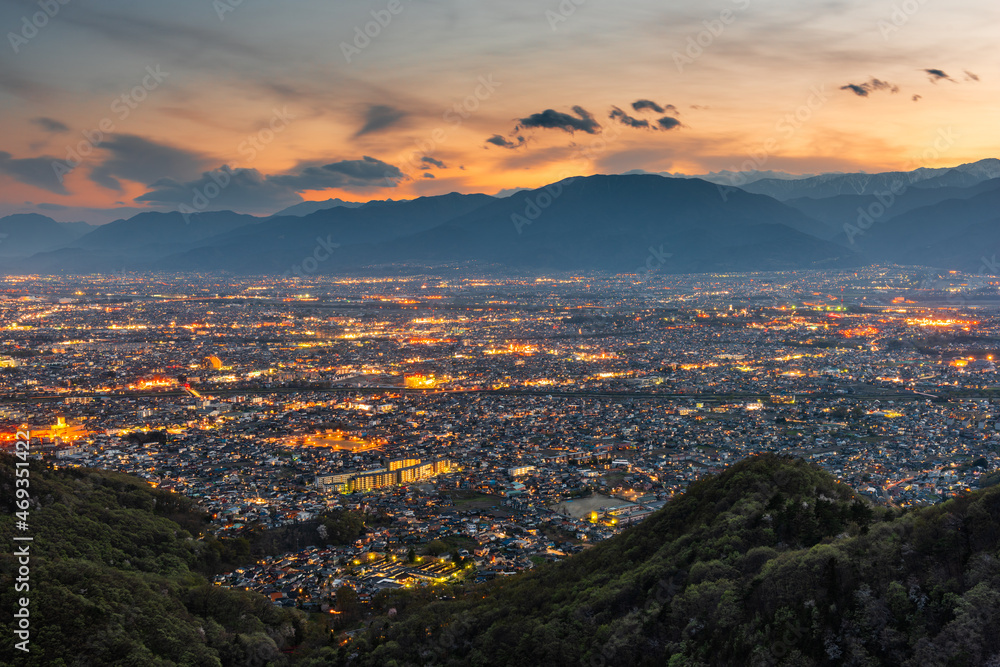 Kofu, Yamanashi, Japan Cityscape