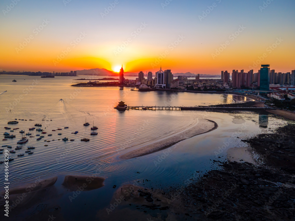 青岛海岸线航拍