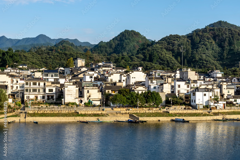 徽州锡南河沿岸古村落