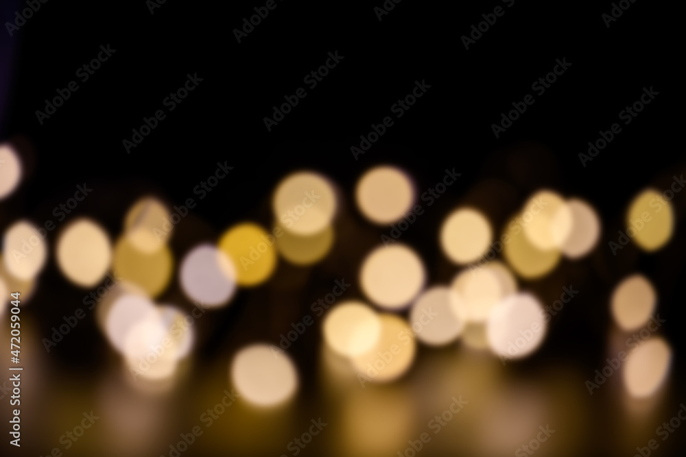 Abstract Bokeh blurred color light can use background