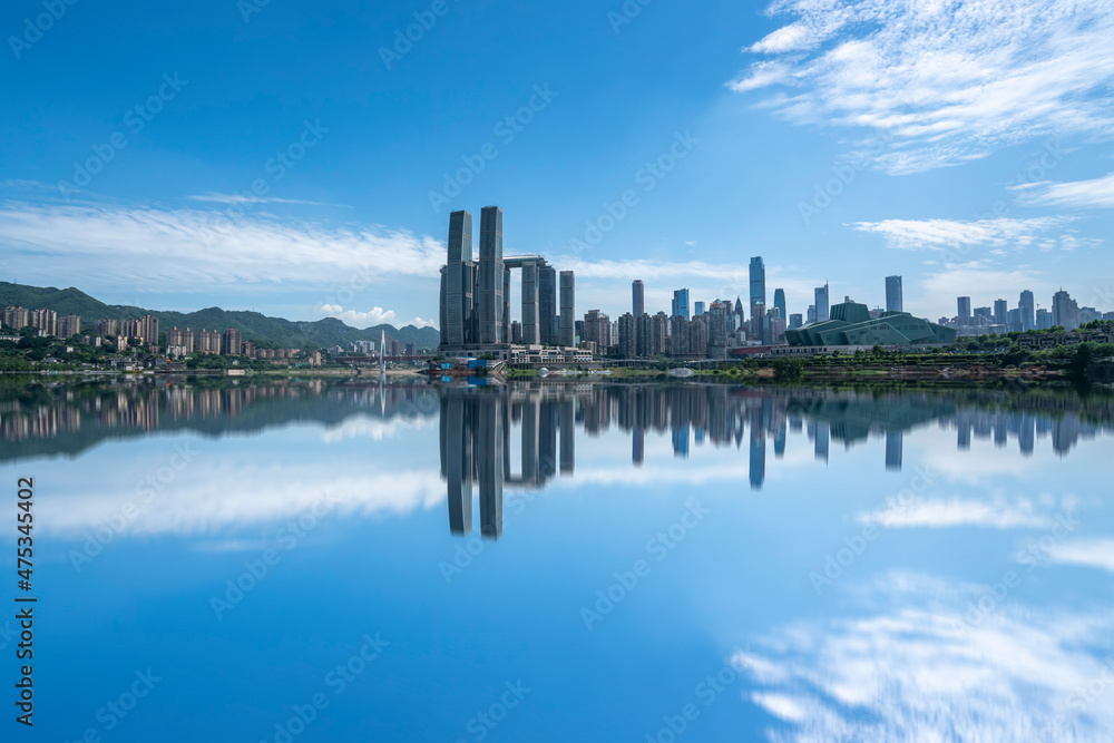 Modern metropolis skyline, Chongqing, China,