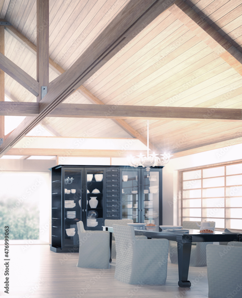 Modern Cottage Loft (Detail) - 3D Visualization