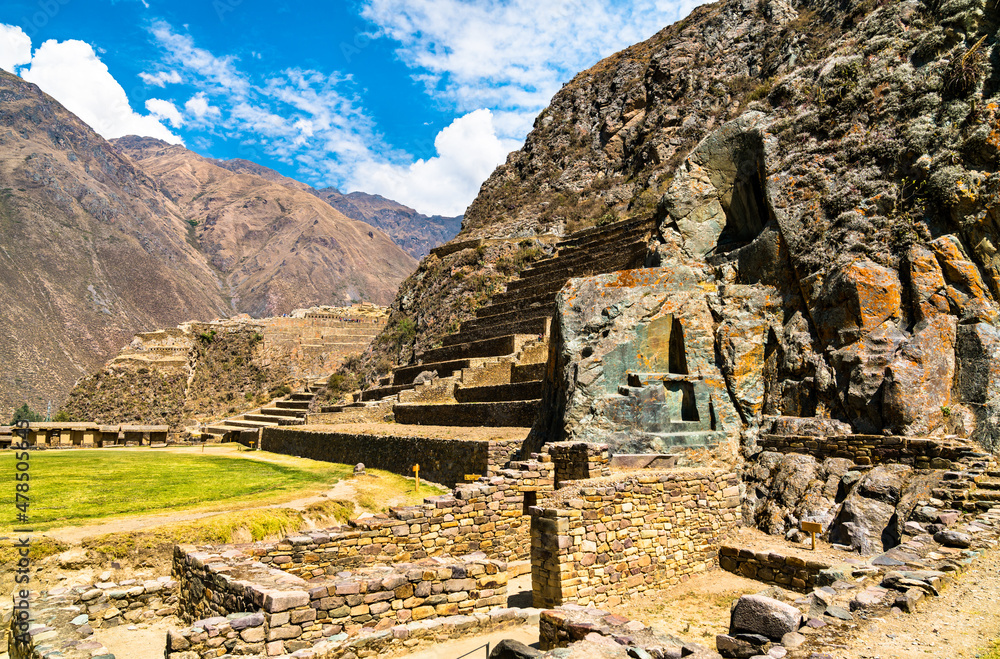 秘鲁圣谷Ollantaytambo印加考古遗址