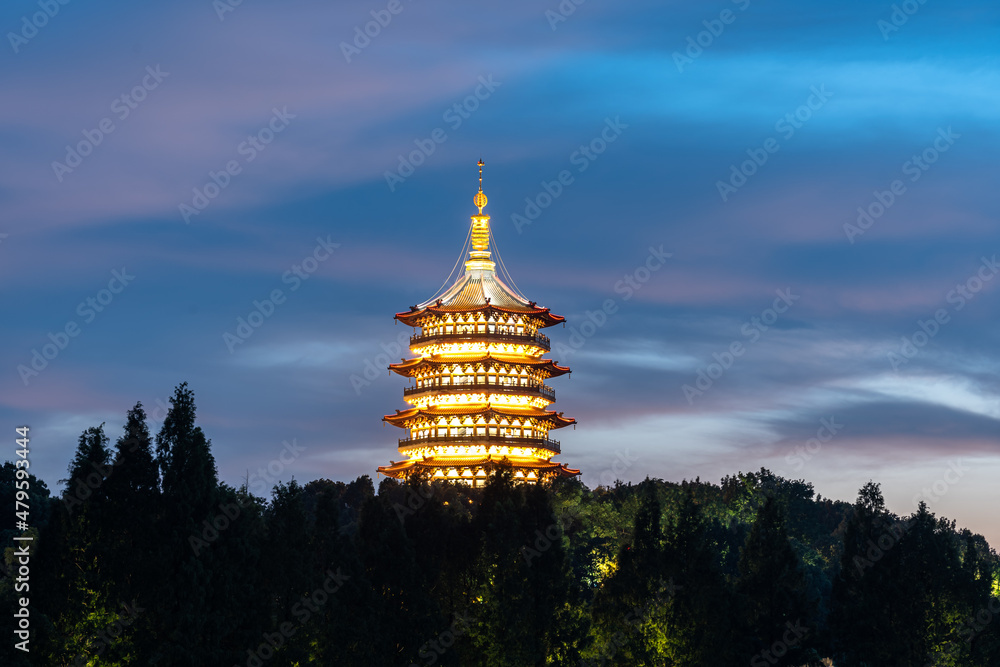 中国杭州雷峰塔