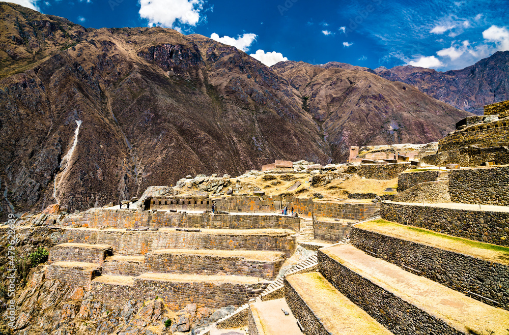 秘鲁圣谷Ollantaytambo印加考古遗址