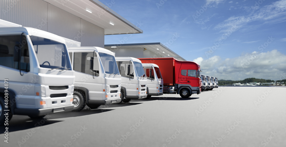 Express delivery and shipment service concept