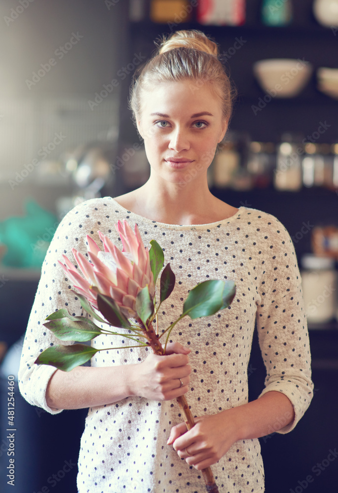 Fresh flowers to brighten up her home