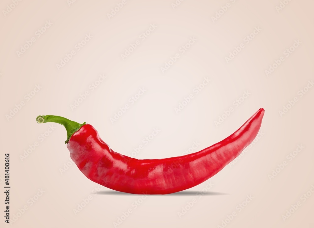 Fresh Ripe red hot chili peppers vegetable